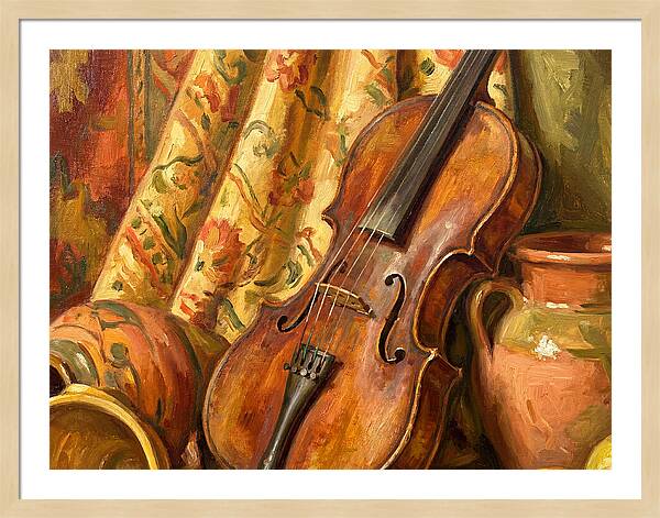 Mediterranean Violin Still Life