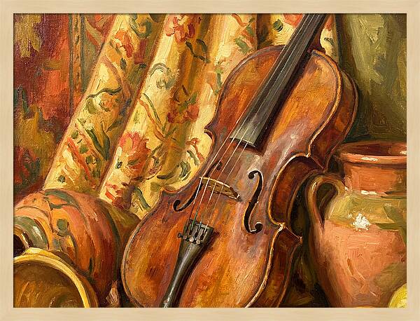 Mediterranean Violin Still Life
