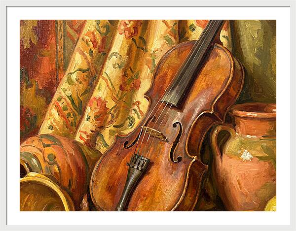 Mediterranean Violin Still Life