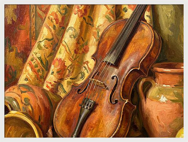 Mediterranean Violin Still Life