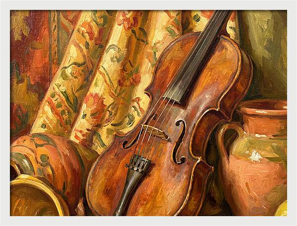 Mediterranean Violin Still Life
