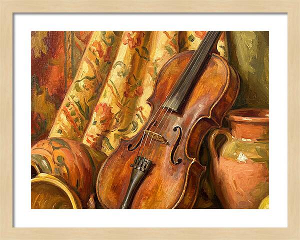 Mediterranean Violin Still Life