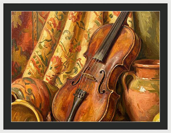 Mediterranean Violin Still Life