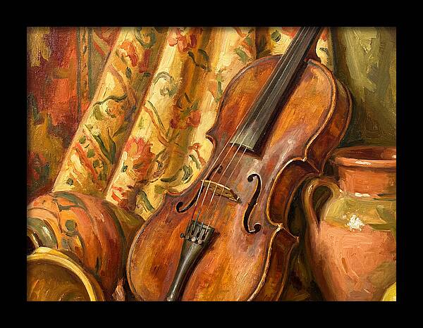 Mediterranean Violin Still Life