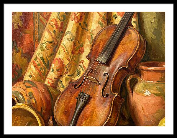 Mediterranean Violin Still Life