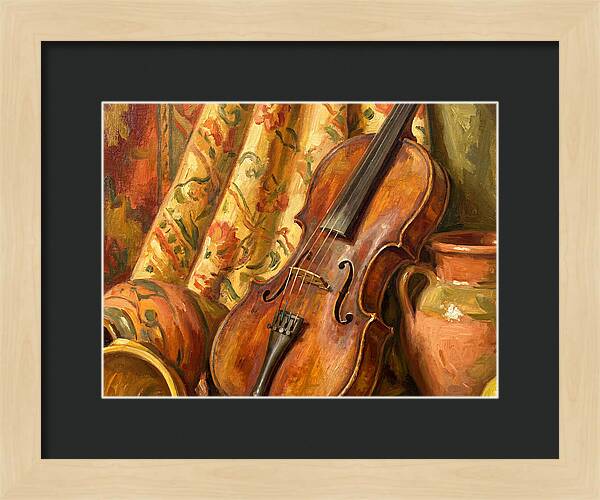 Mediterranean Violin Still Life