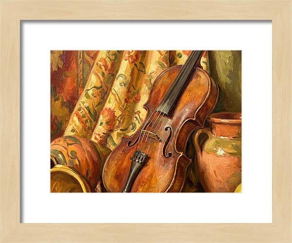 Mediterranean Violin Still Life