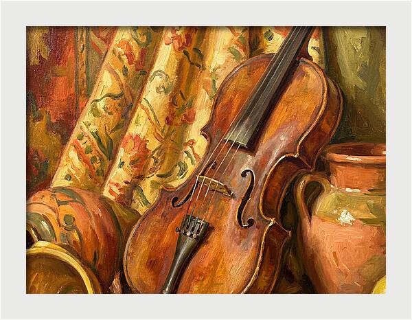 Mediterranean Violin Still Life