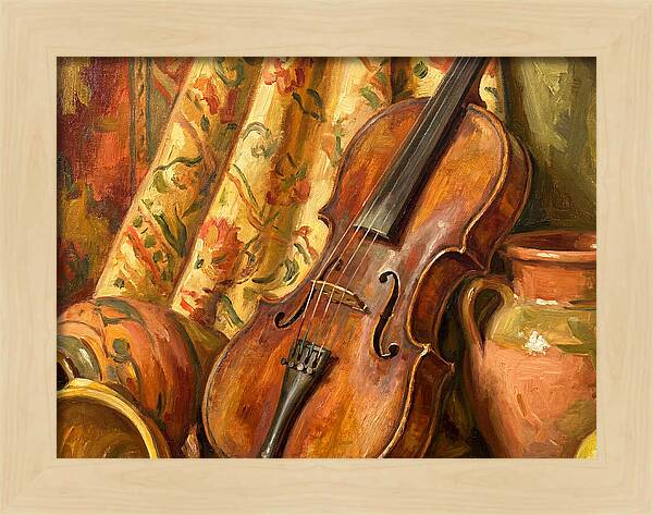 Mediterranean Violin Still Life