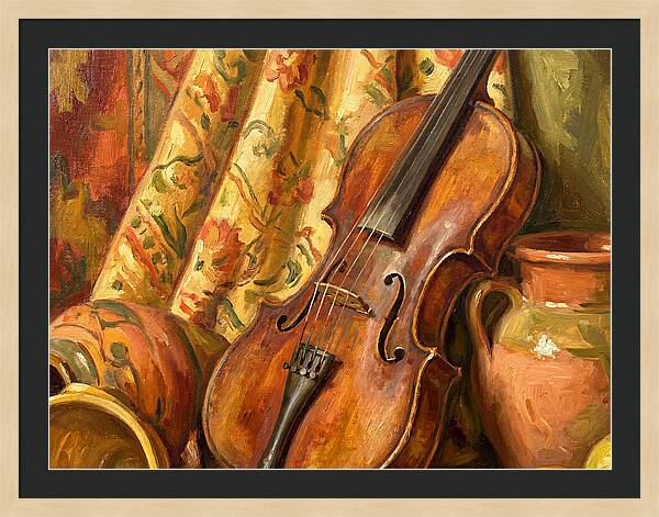 Mediterranean Violin Still Life