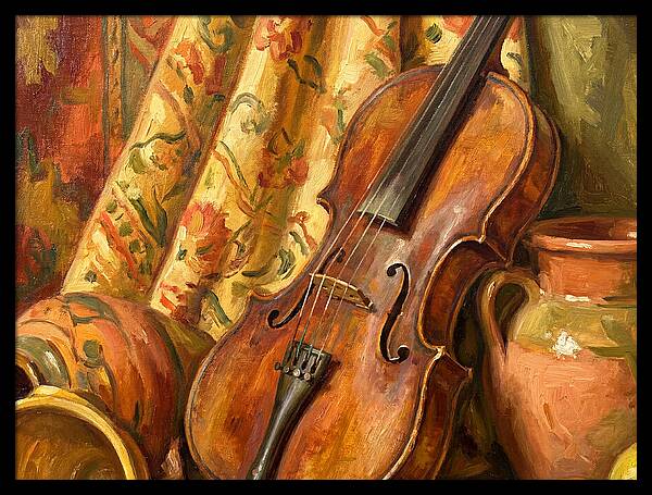Mediterranean Violin Still Life