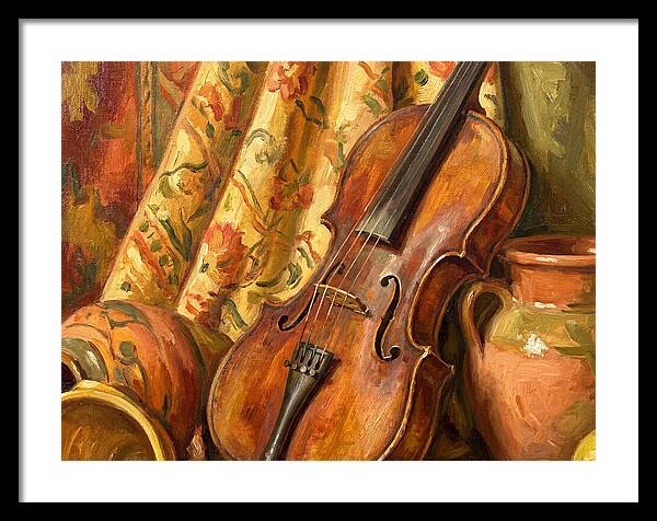 Mediterranean Violin Still Life
