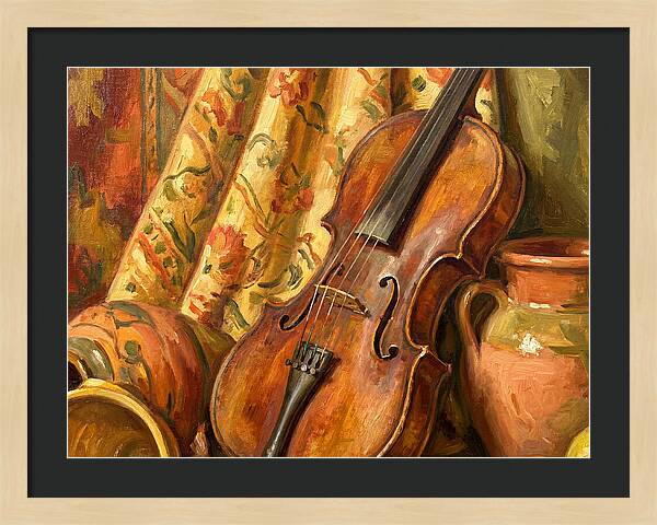 Mediterranean Violin Still Life