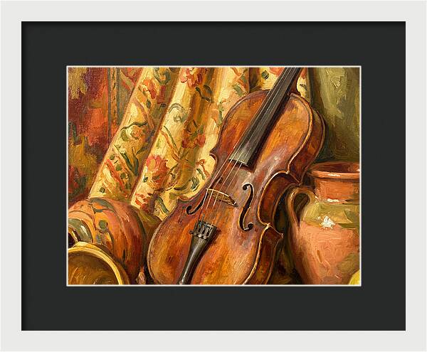 Mediterranean Violin Still Life