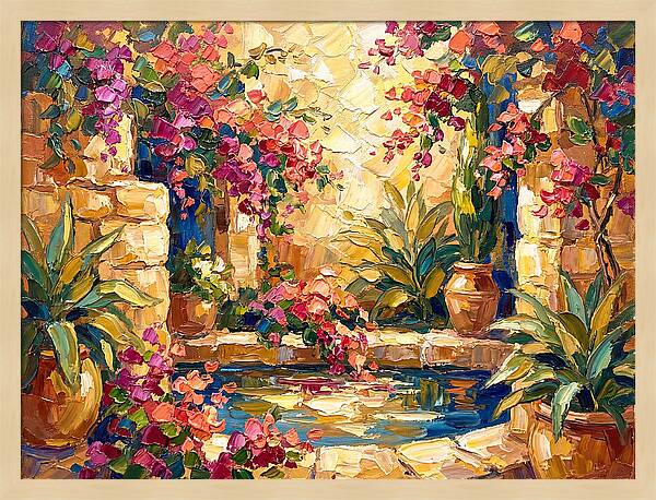 Mediterranean Water Garden Bliss