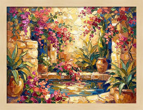 Mediterranean Water Garden Bliss