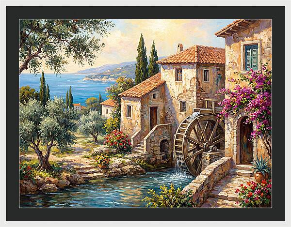 Mediterranean Water Mill Serenity