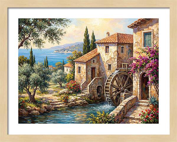 Mediterranean Water Mill Serenity