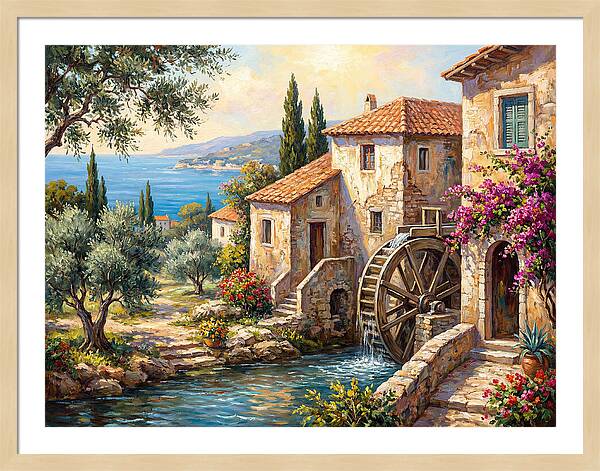 Mediterranean Water Mill Serenity