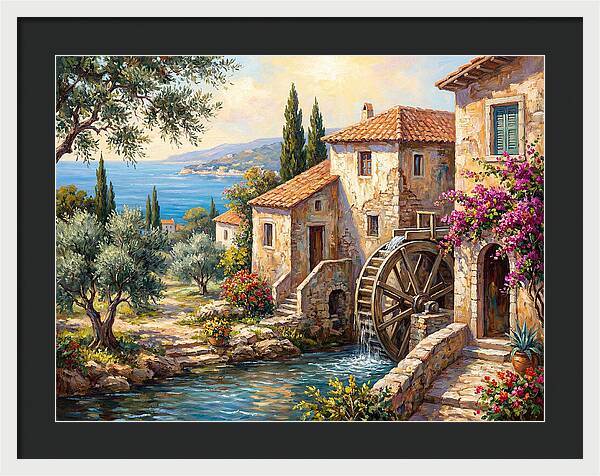 Mediterranean Water Mill Serenity