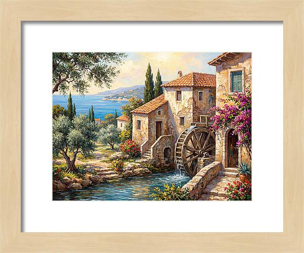 Mediterranean Water Mill Serenity