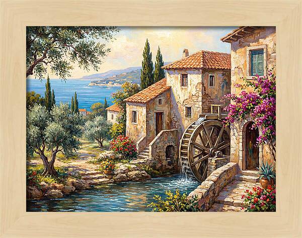 Mediterranean Water Mill Serenity