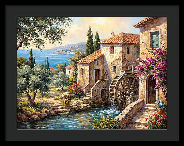 Mediterranean Water Mill Serenity