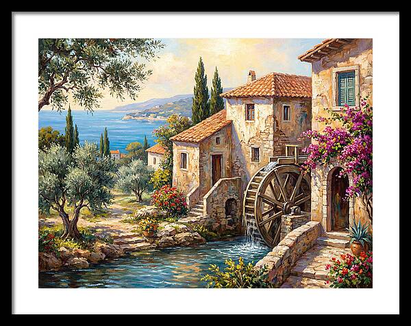 Mediterranean Water Mill Serenity