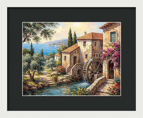 Mediterranean Water Mill Serenity