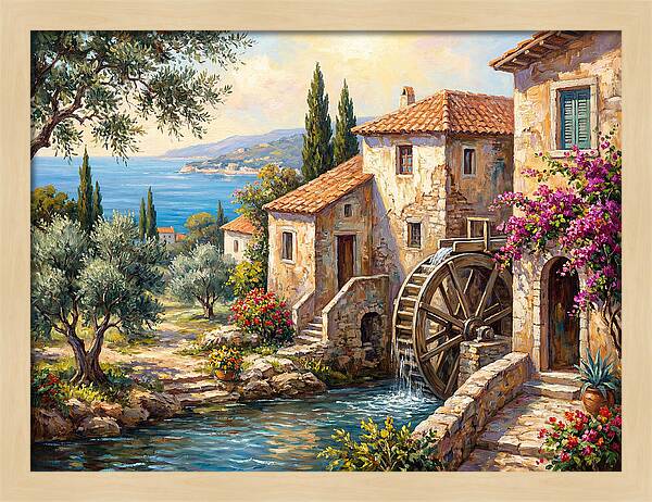 Mediterranean Water Mill Serenity