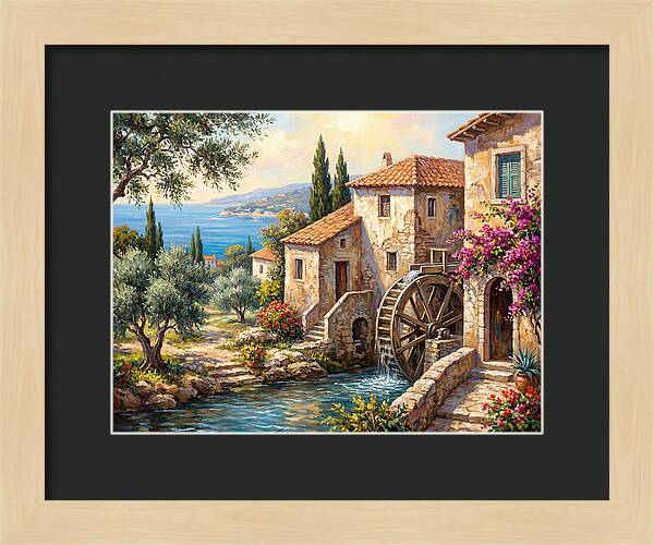 Mediterranean Water Mill Serenity