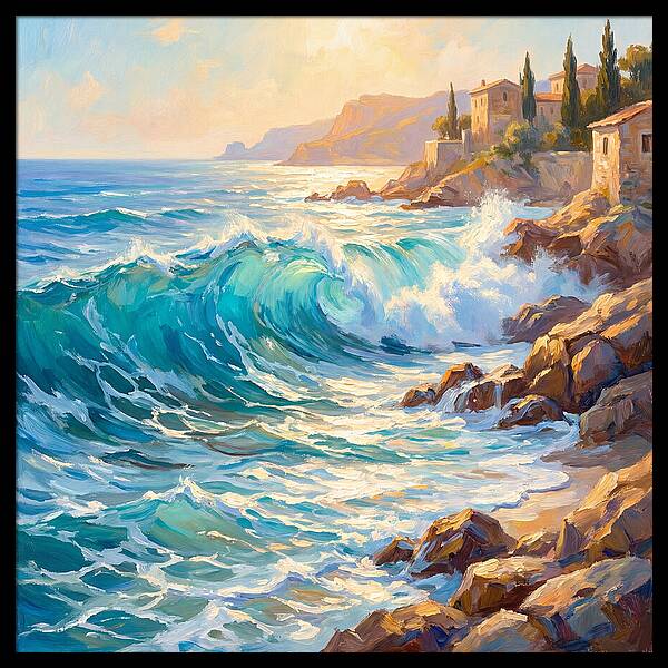 Mediterranean Wave Serenity