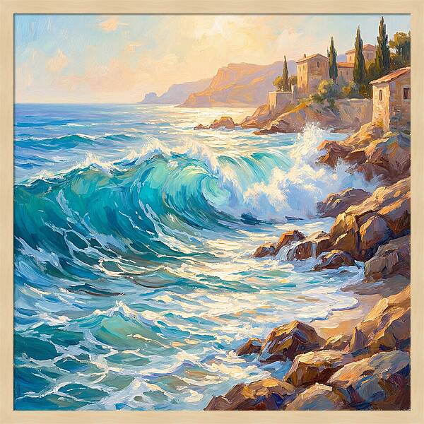 Mediterranean Wave Serenity