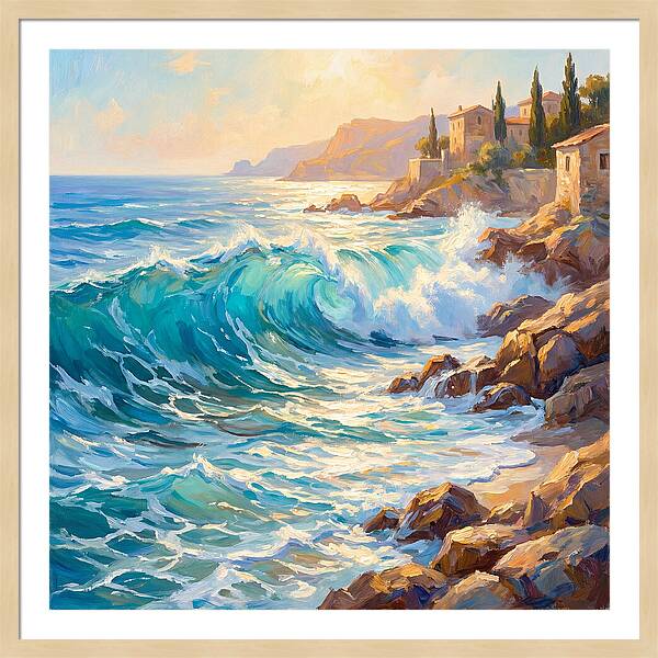 Mediterranean Wave Serenity