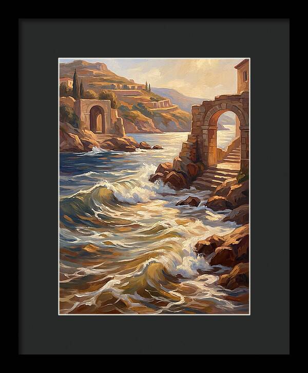 Mediterranean Waves And Ruins