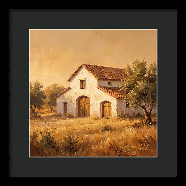 Mediterranean White Barn Serenity