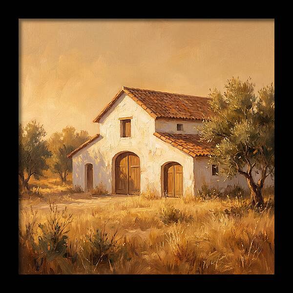 Mediterranean White Barn Serenity