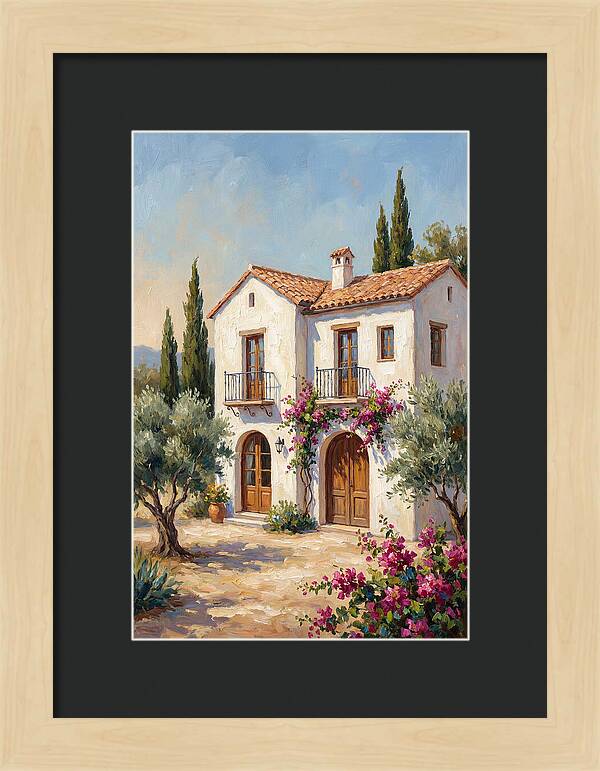 Mediterranean White Farmhouse Charm