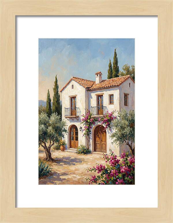 Mediterranean White Farmhouse Charm