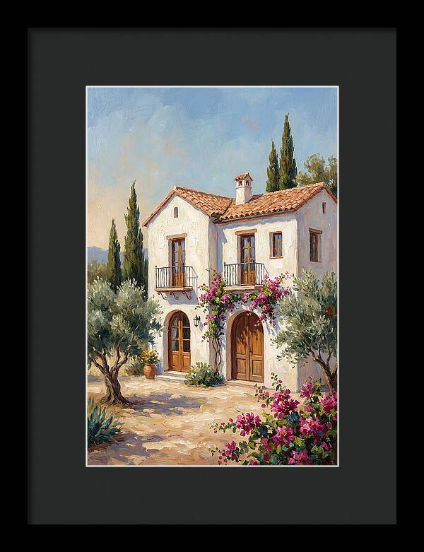 Mediterranean White Farmhouse Charm