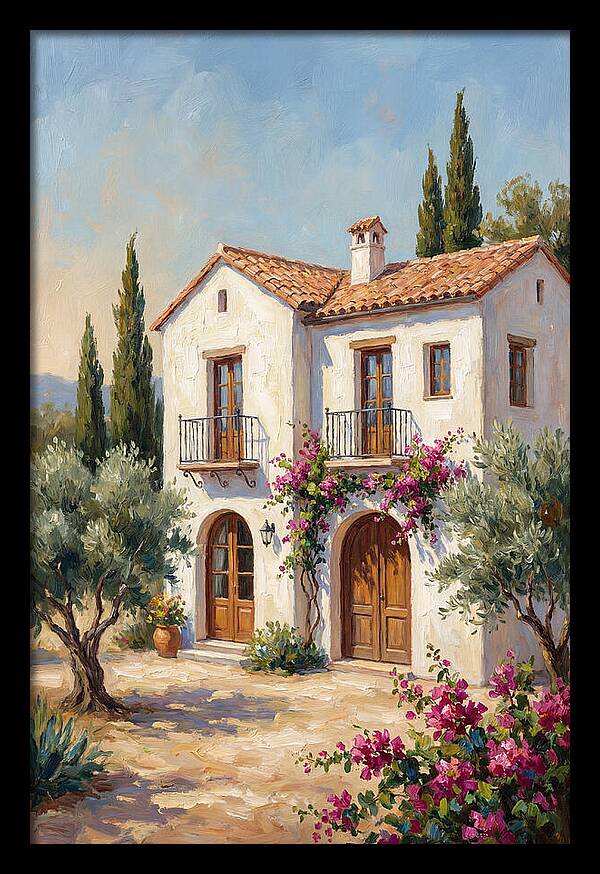Mediterranean White Farmhouse Charm