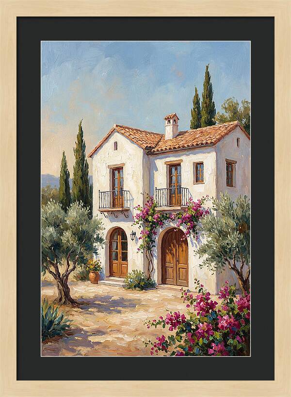 Mediterranean White Farmhouse Charm