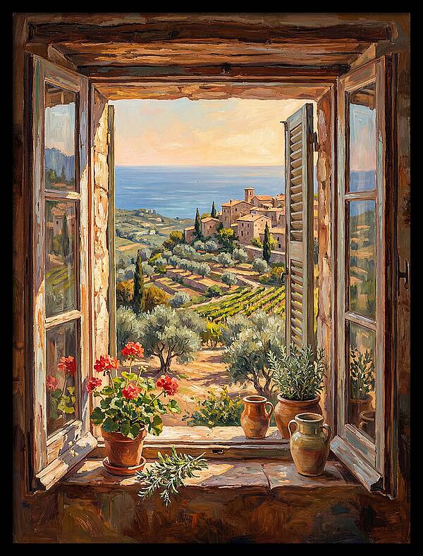 Mediterranean Window View
