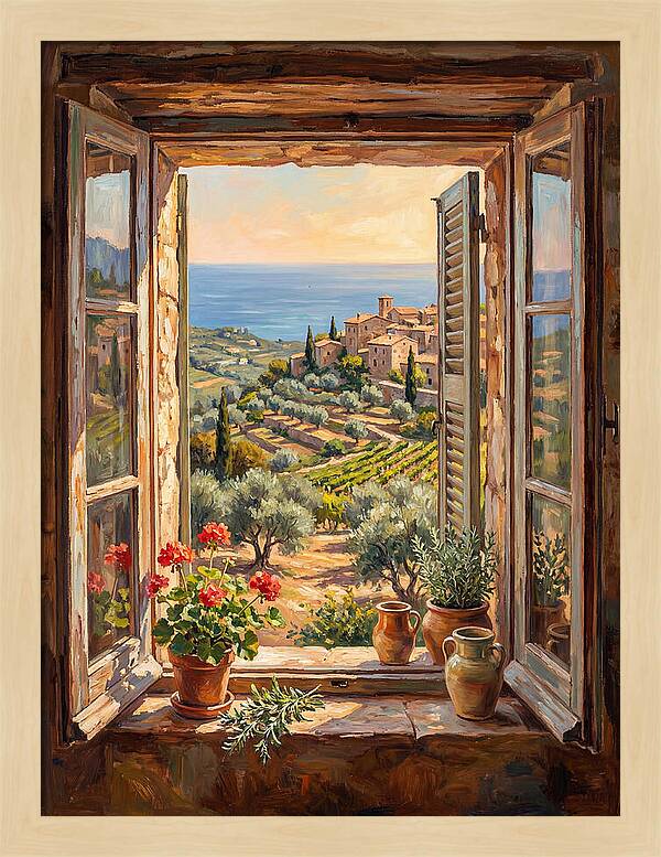 Mediterranean Window View