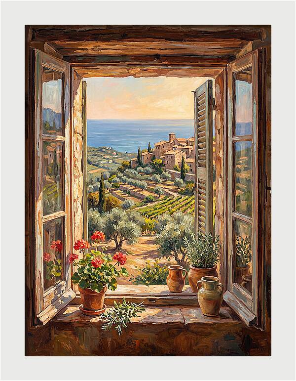 Mediterranean Window View