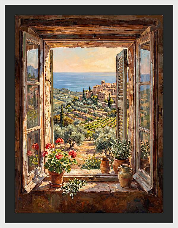 Mediterranean Window View