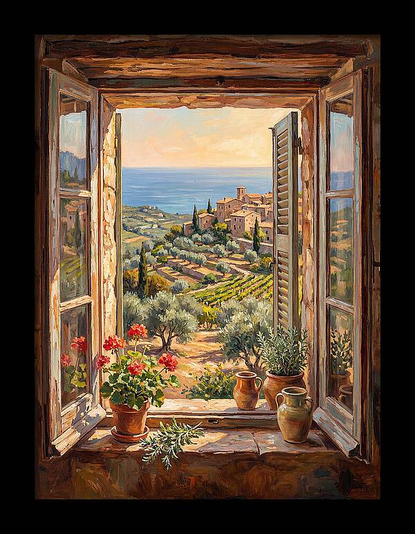 Mediterranean Window View