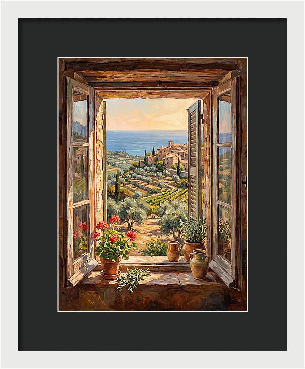 Mediterranean Window View