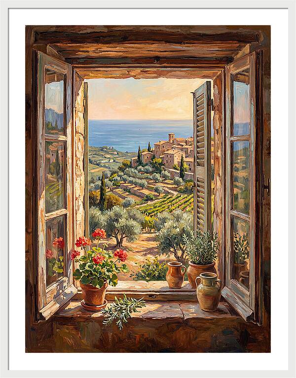 Mediterranean Window View