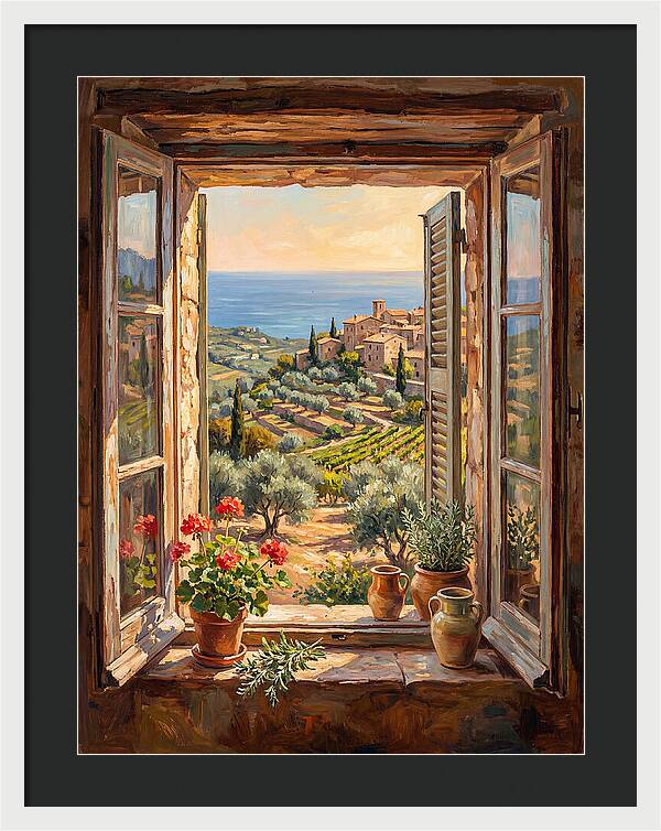 Mediterranean Window View